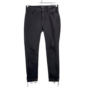 Judy Blue slim fit distressed stretchy jeans black goth punk Y2K sz 29‎